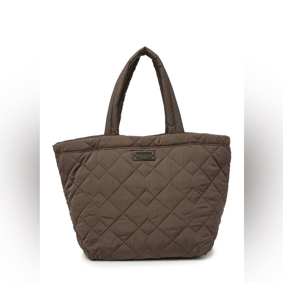 Marc Jacobs Large Quilted Nylon Deco Tote Ash Tote Bag Purse - Picture 1 of 8